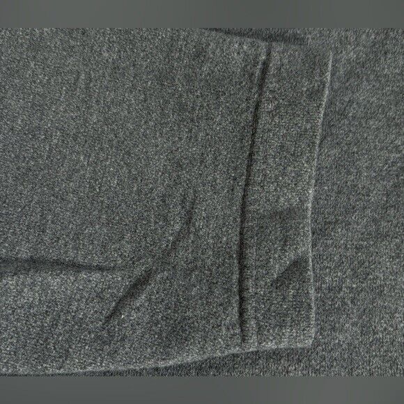 Chaps Ralph Lauren Men's Large Vintage Gray Cotton 1/4 Button Long Sleeve Polo - Picture 5 of 13